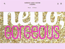 Tablet Screenshot of karmenscloset.com